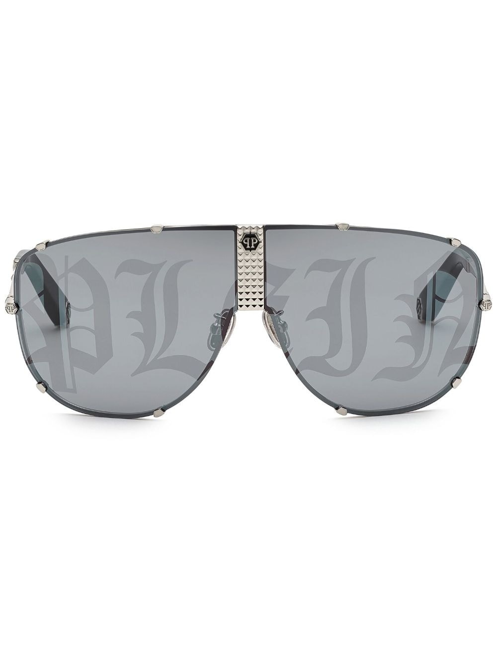 Stud pilot-frame sunglasses - 1