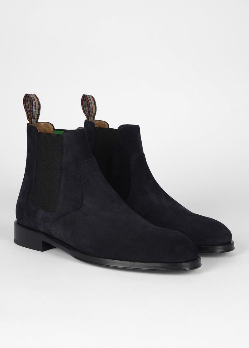 Navy Suede 'Lawson' Boots 3