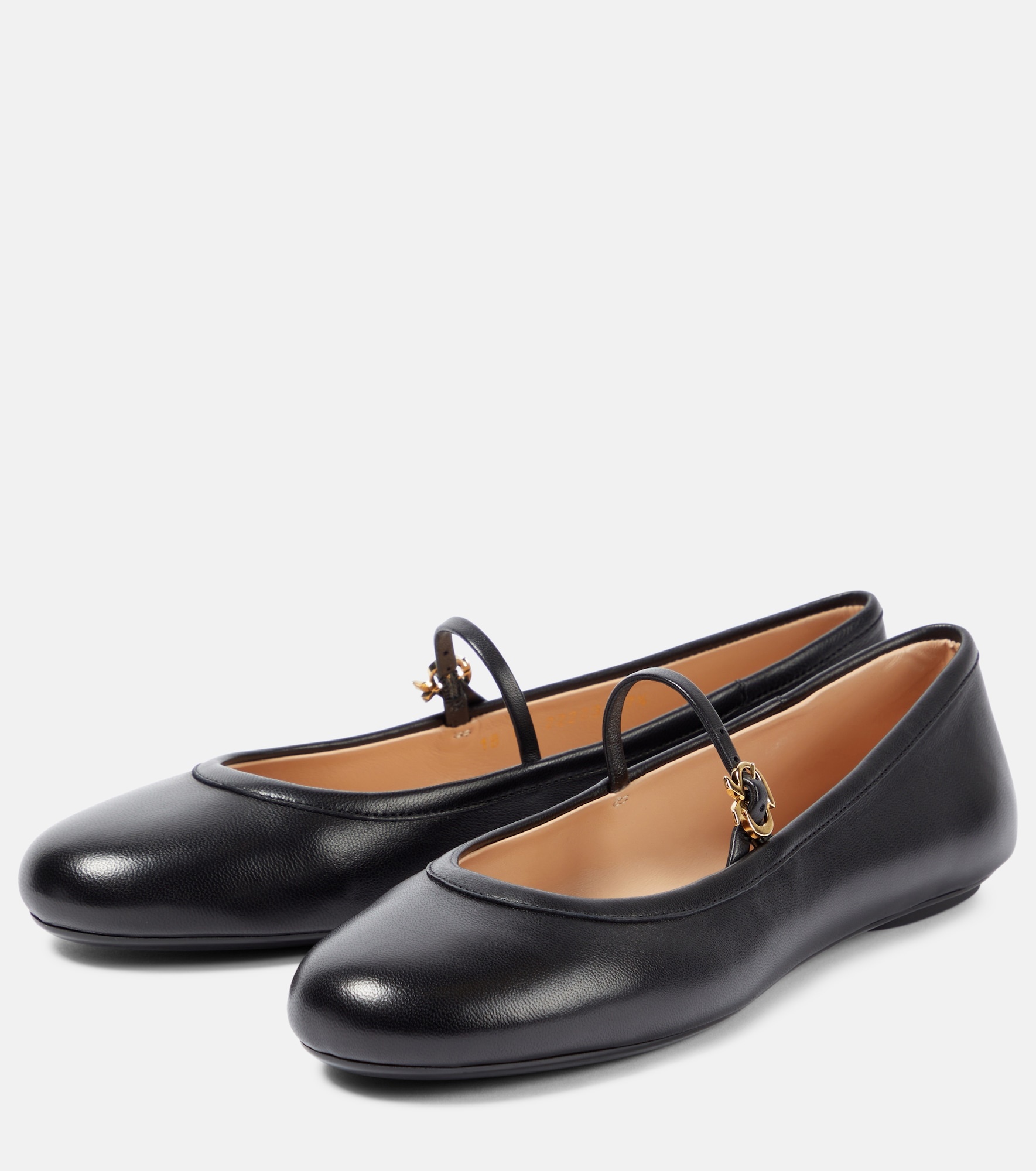 Carla leather Mary Jane ballet flats - 5