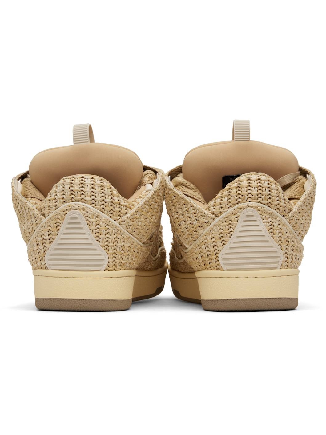 Beige Curb Raffia sneakers - 2