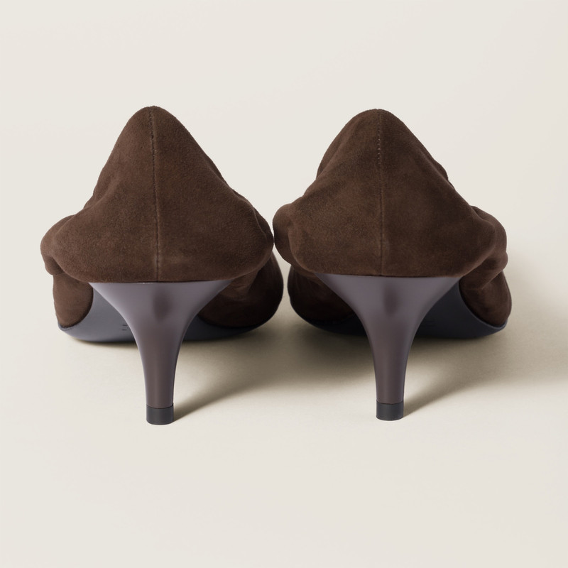 Miu Miu Ruches suede pumps outlook