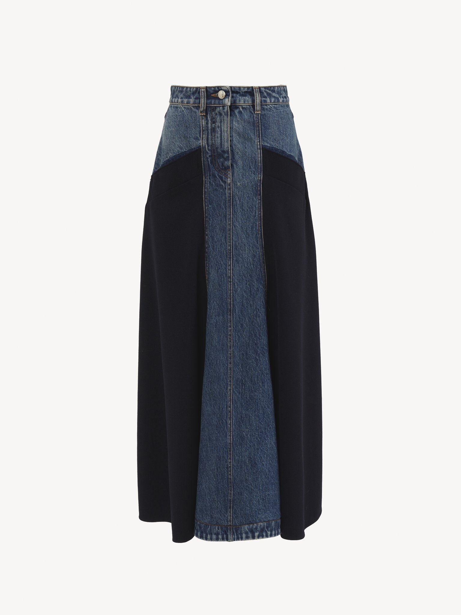 FLARED MID-LENGTH SKIRT - 3