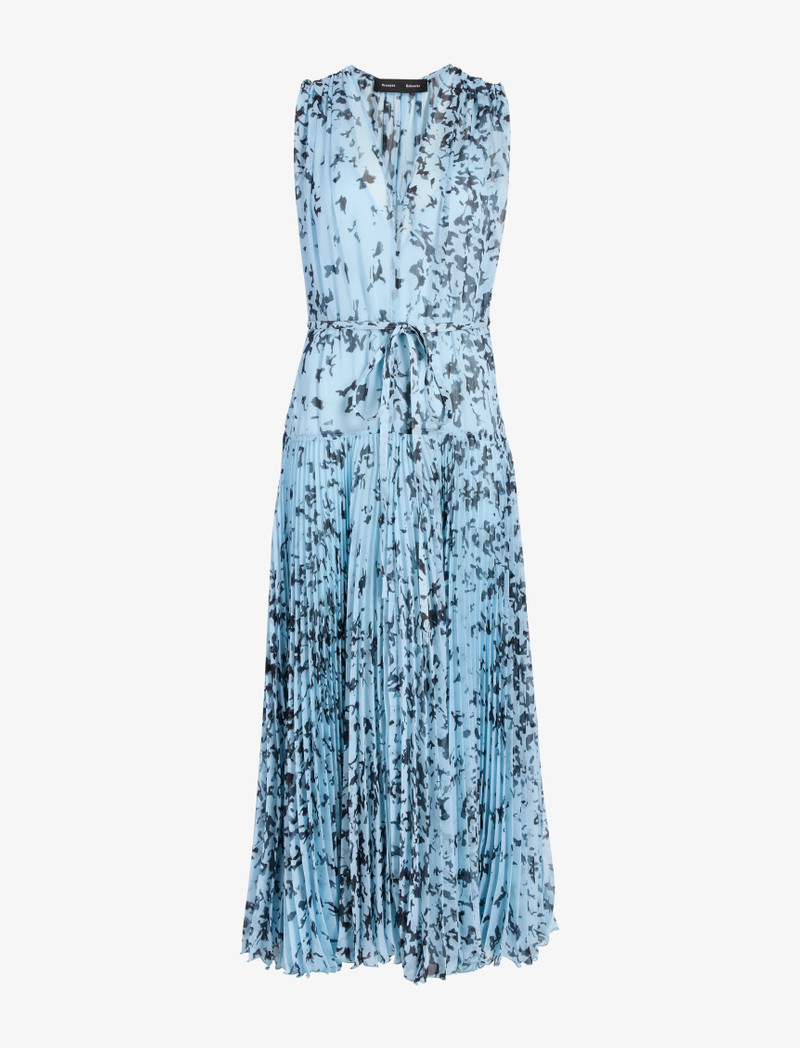 Pat Dress in Printed Crinkle Chiffon - 1