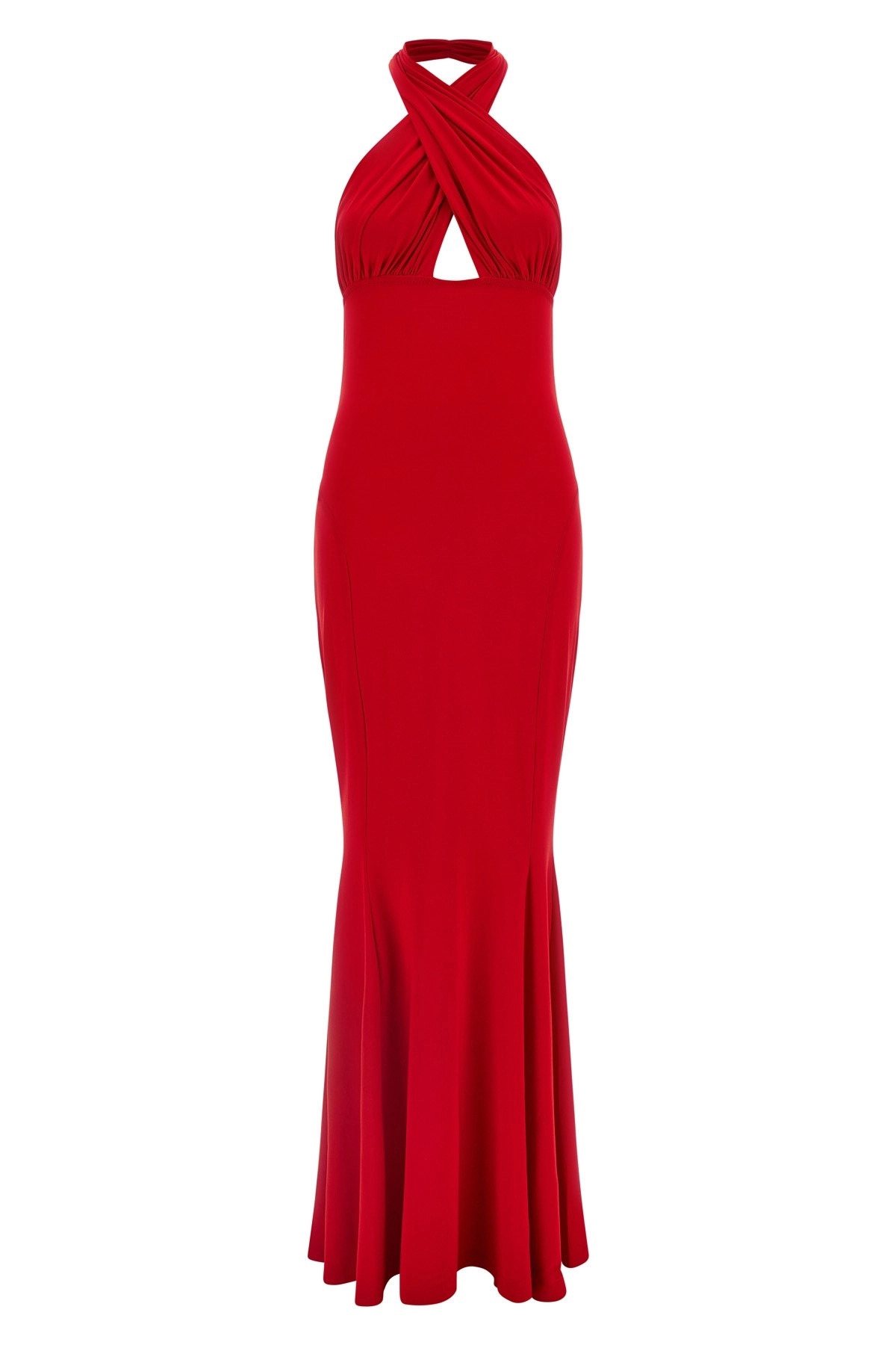 'Cross Halter Fishtail' dress - 1
