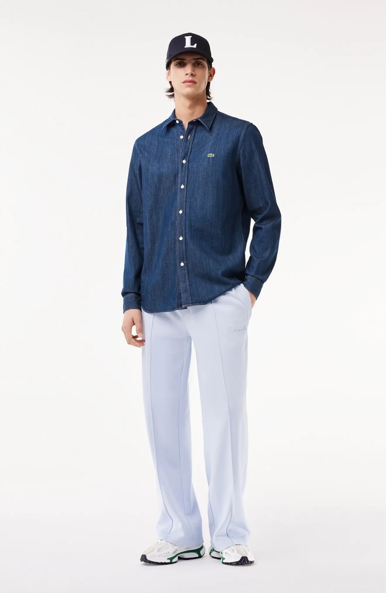 Regular Fit Denim Button-Up Shirt - 6