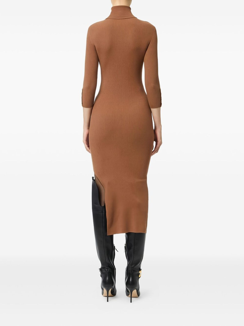 ribbed chest-pocket midi dress 3