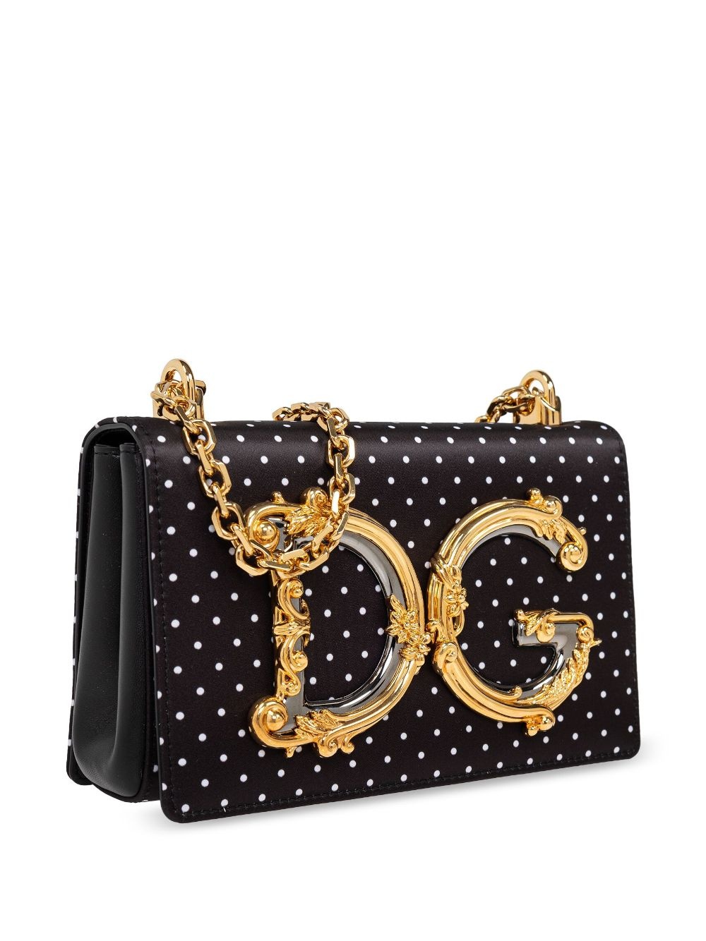 small DG Baroque satin crossbody bag - 4