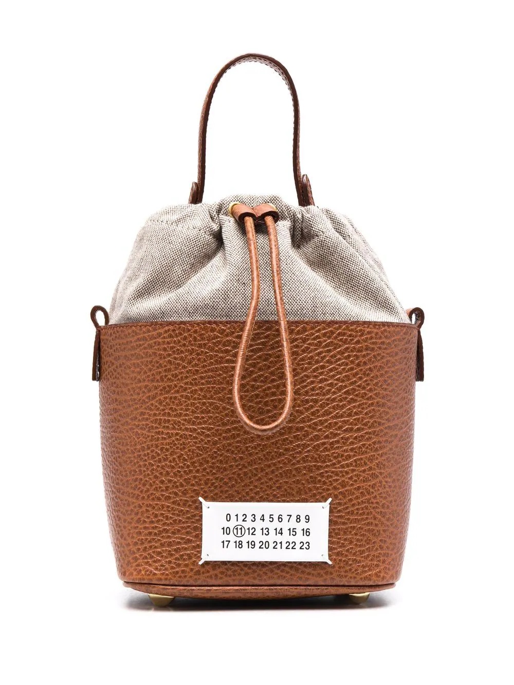 logo patch bucket bag - 6