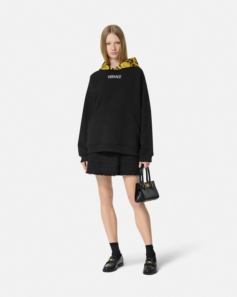 VERSACE Barocco Paneled Hoodie outlook