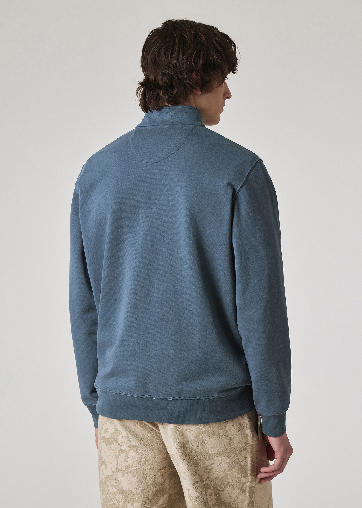 Paul Smith + Lee® Dark Blue Quarter Zip Sweatshirt - 6