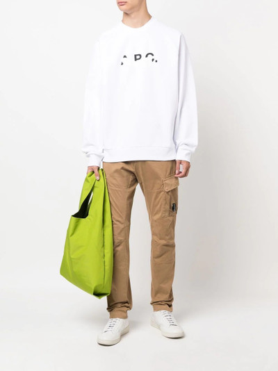 A.P.C. logo-print detail sweatshirt outlook