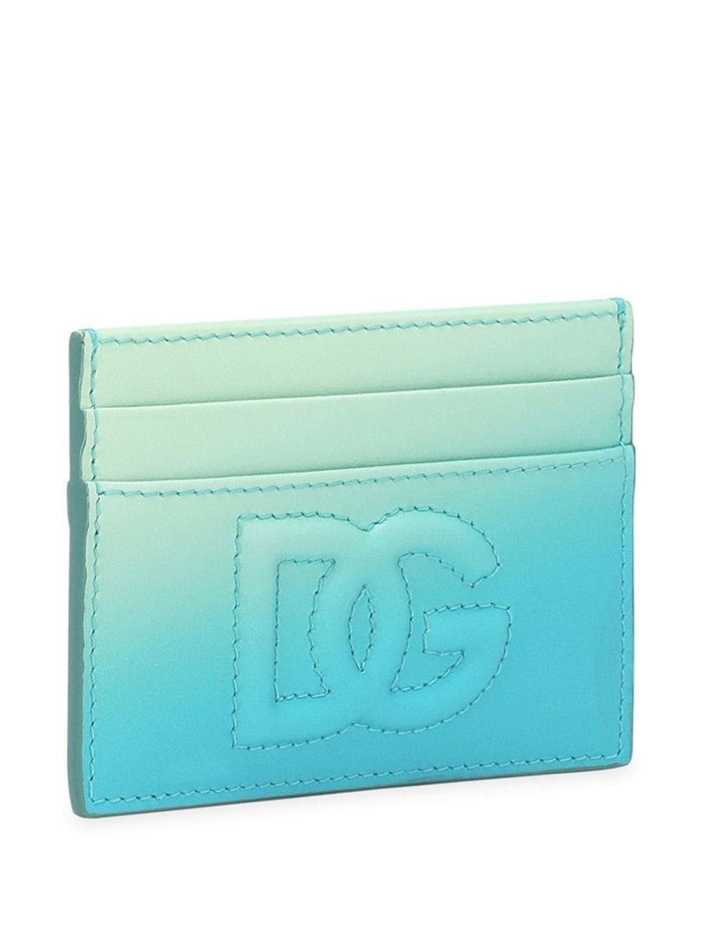 logo-embroidered ombrÃ©-effect cardholder - 3