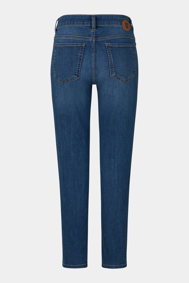 Slim fit Julie 7/8 jeans in Washed denim blue 7