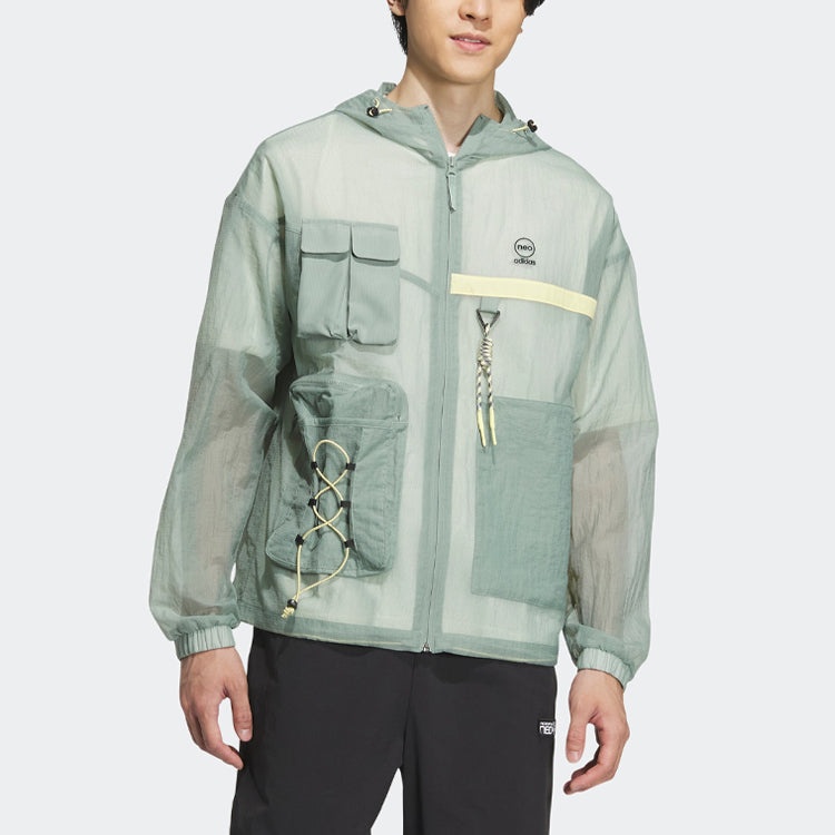 adidas Neo City Escape Windbreaker Jackets 'Teal' IA6861 - 2