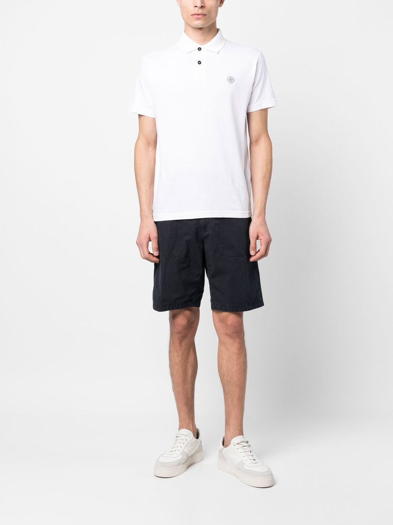 Stone Island Compass-patch polo shirt outlook