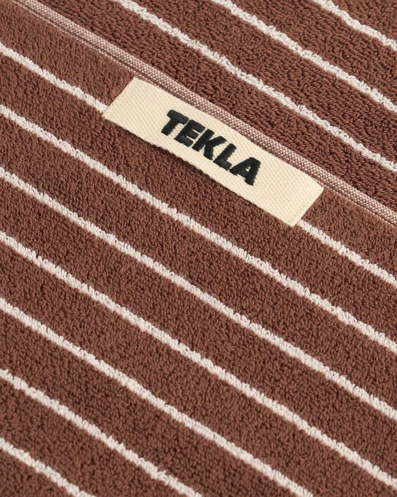 TEKLA Tekla Terry Washcloth Rust Stripes outlook