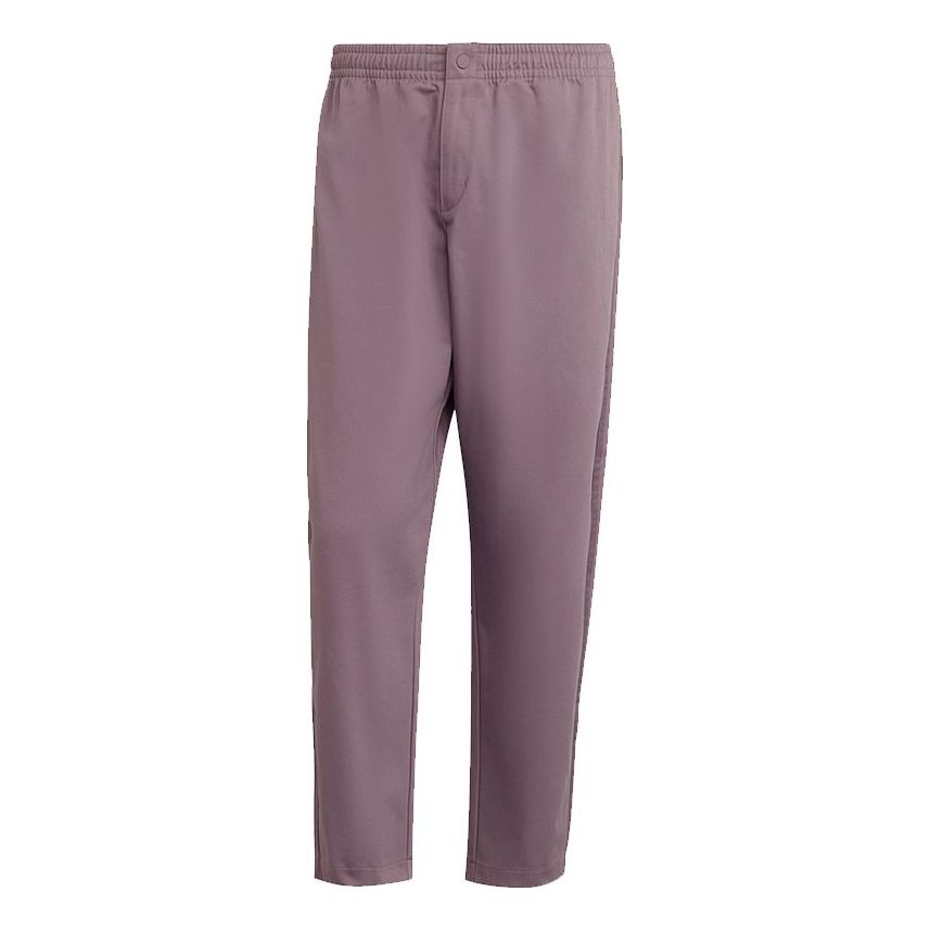 Men's adidas originals C Twill Pant Side Stripe Loose Sports Pants/Trousers/Joggers Light Purple HC8 - 1