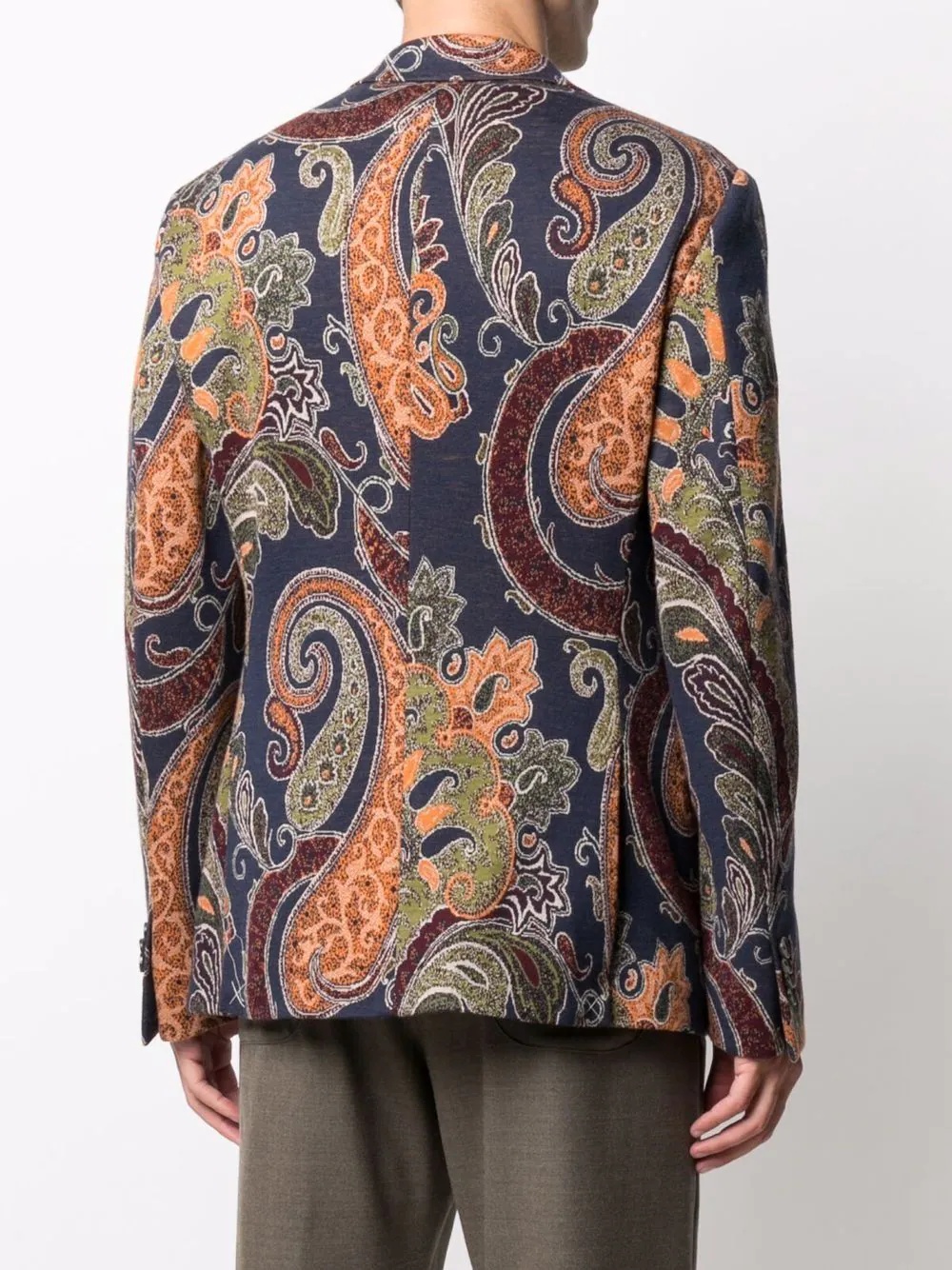 paisley pattern blazer - 4