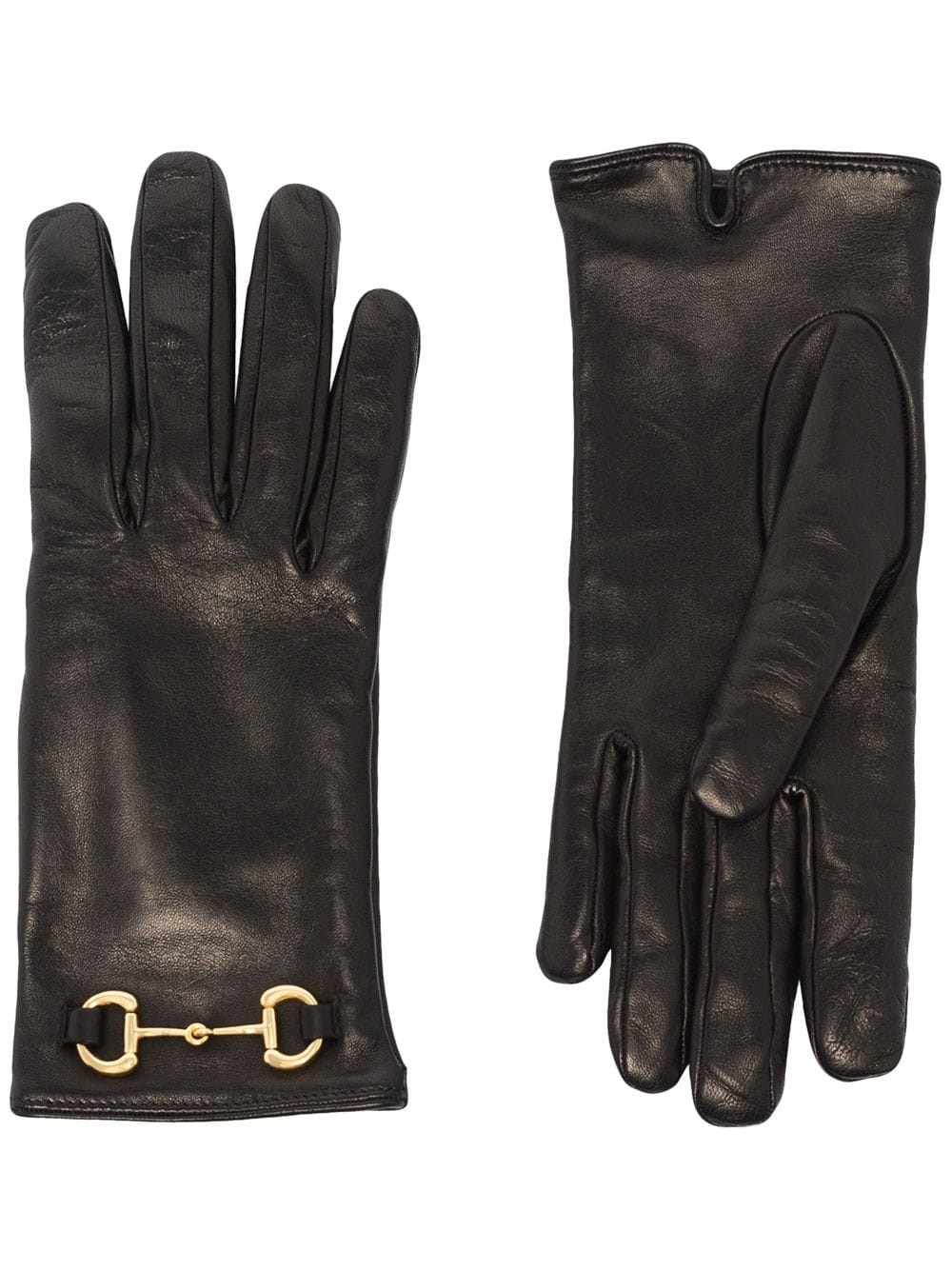 horsebit-embellished gloves - 1