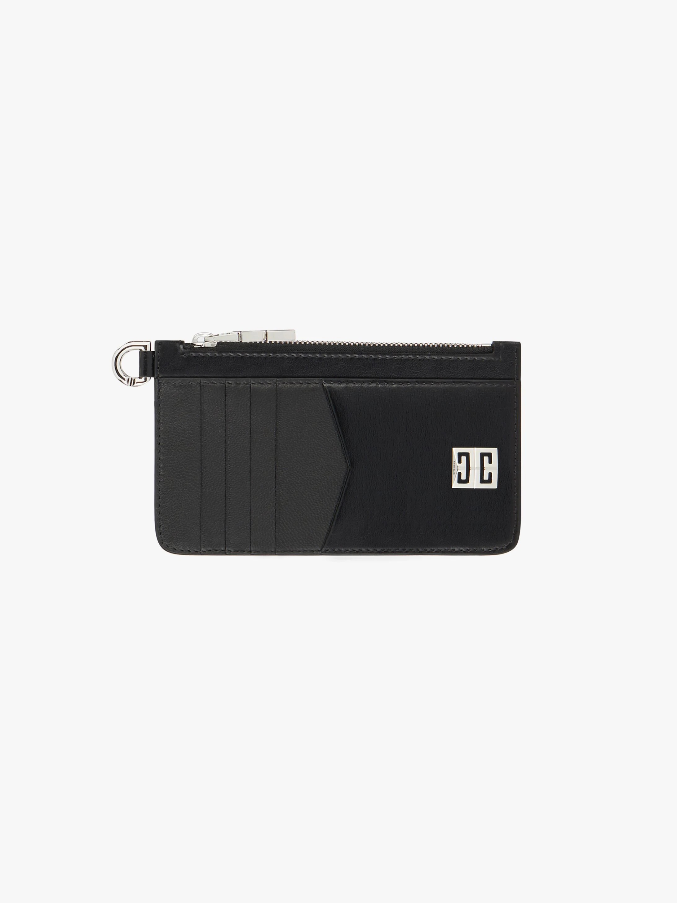 4G ZIPPED CARDHOLDER IN BOX LEATHER - 1