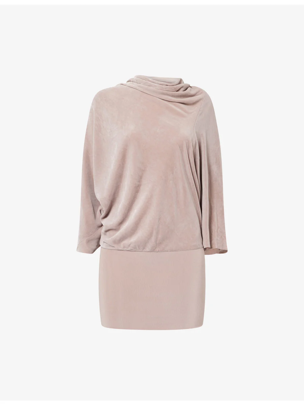 Draped Velvet Silk-Blend Top - 1