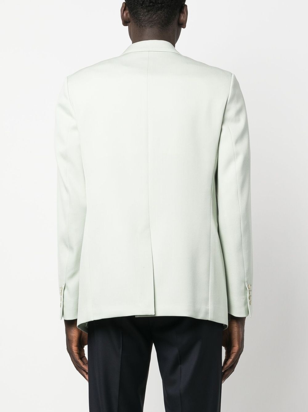 single-breasted wool blazer - 4