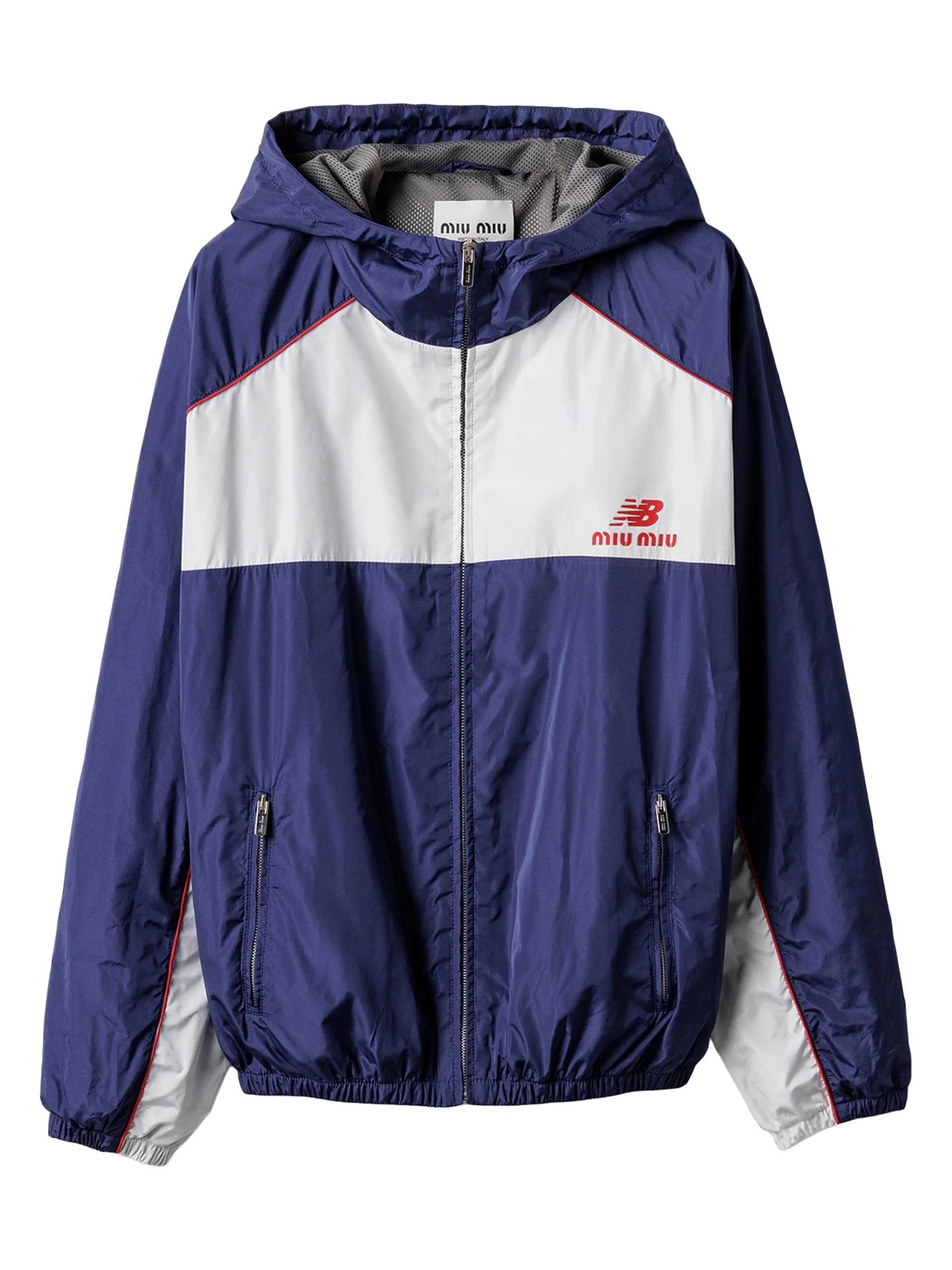 Women's New Balance x with Coco Gauff Technical Poplin Hoodie Jacket - Blue - 1