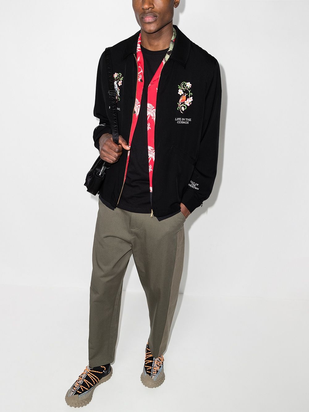 Life in The Cosmos embroidered bomber jacket - 5