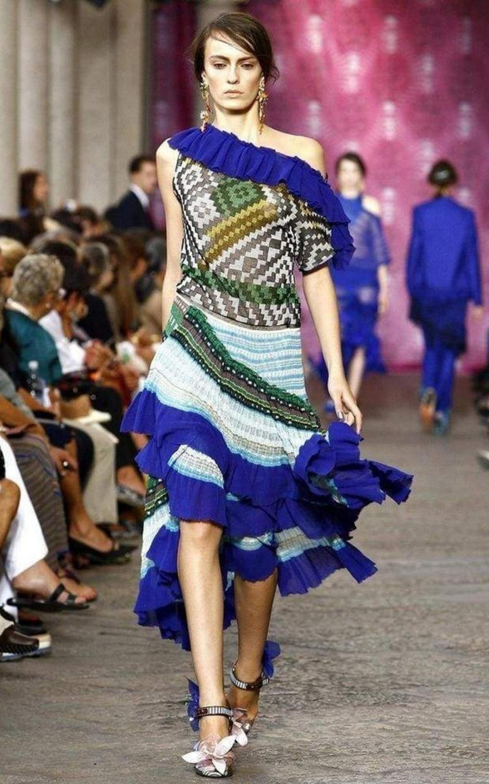 Roude Ruffled Crochet Knit Dress - 2