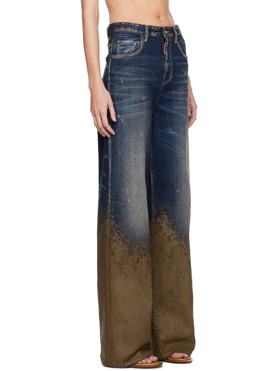 Blue & Brown Traveller Jeans - 2