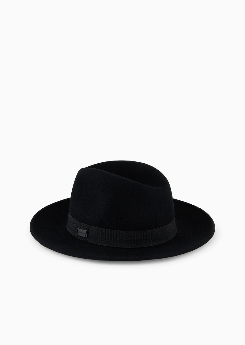 EMPORIO ARMANI Felt fedora hat outlook