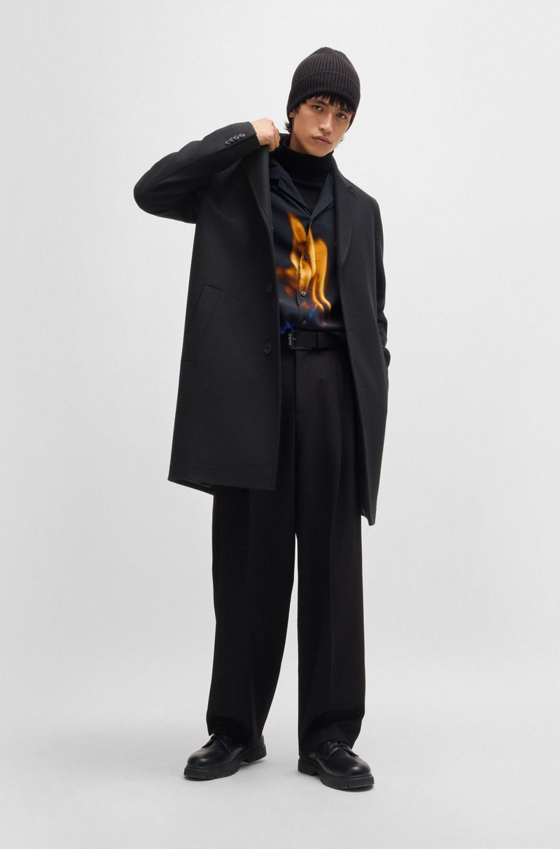HUGO REGULAR-FIT COAT IN WOOL outlook