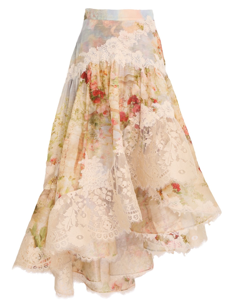 最終値下げ Zimmermann LUMINOSITY LACE SPLICED SKIRT | zimmermann アイドルグッズ