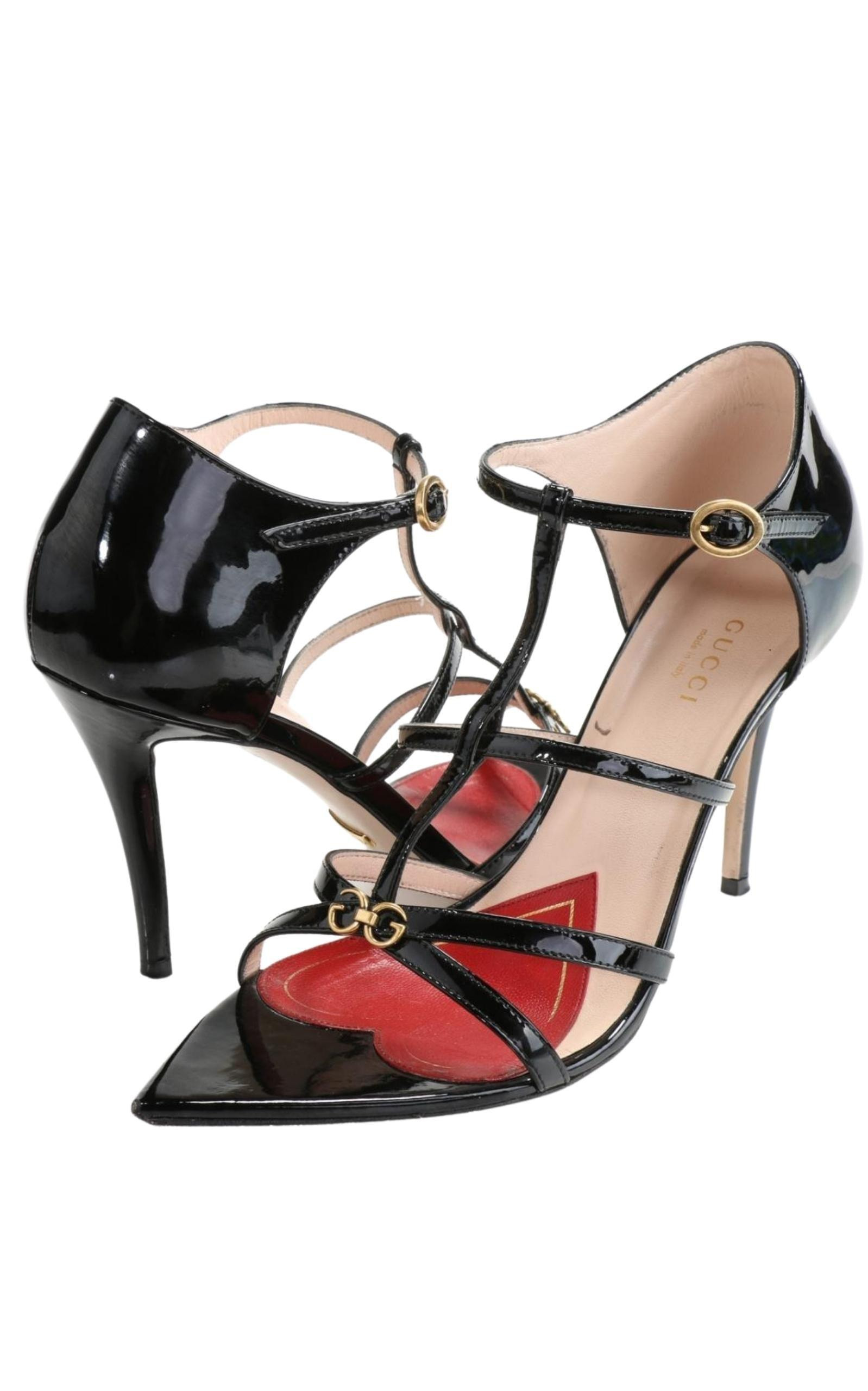 Jerry Patent Leather Cage Sandals - 2