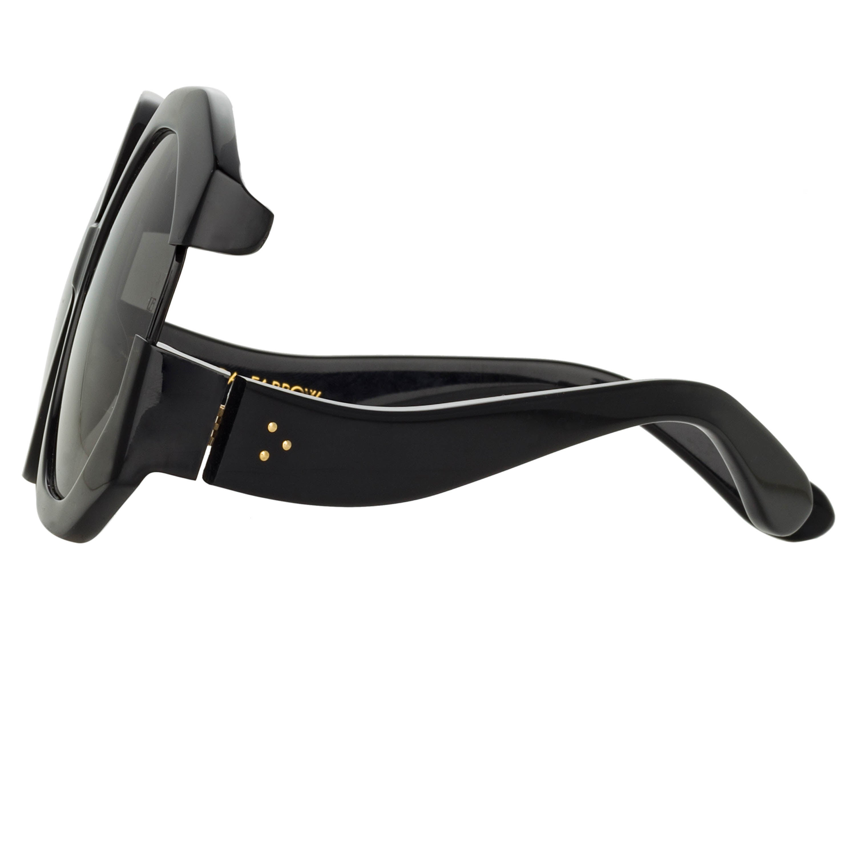 BARDOT OVERSIZED SUNGLASSES IN BLACK - 4