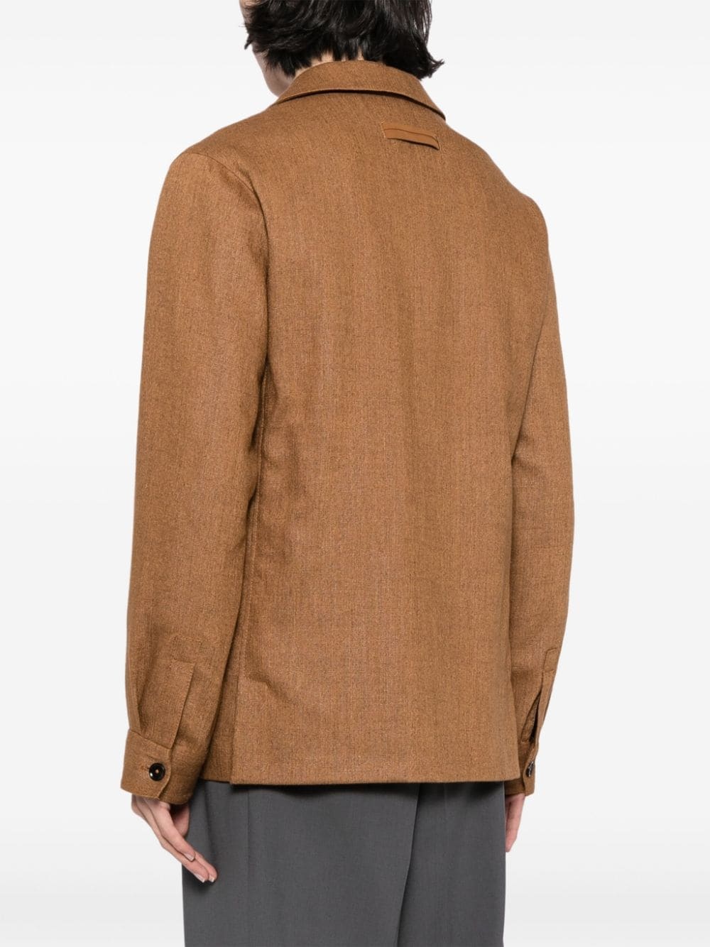 PATCH-POCKET BUTTON-FASTENING JACKET - 3