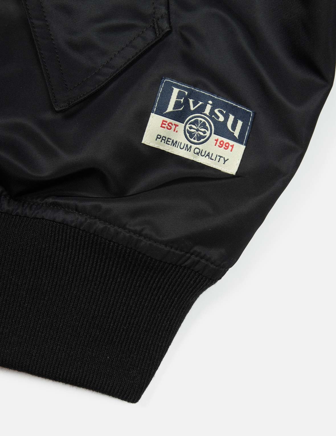 SEAGULL AND THE GREAT WAVE EMBROIDERY REVERSIBLE LOOSE FIT SOUVENIR JACKET - 17