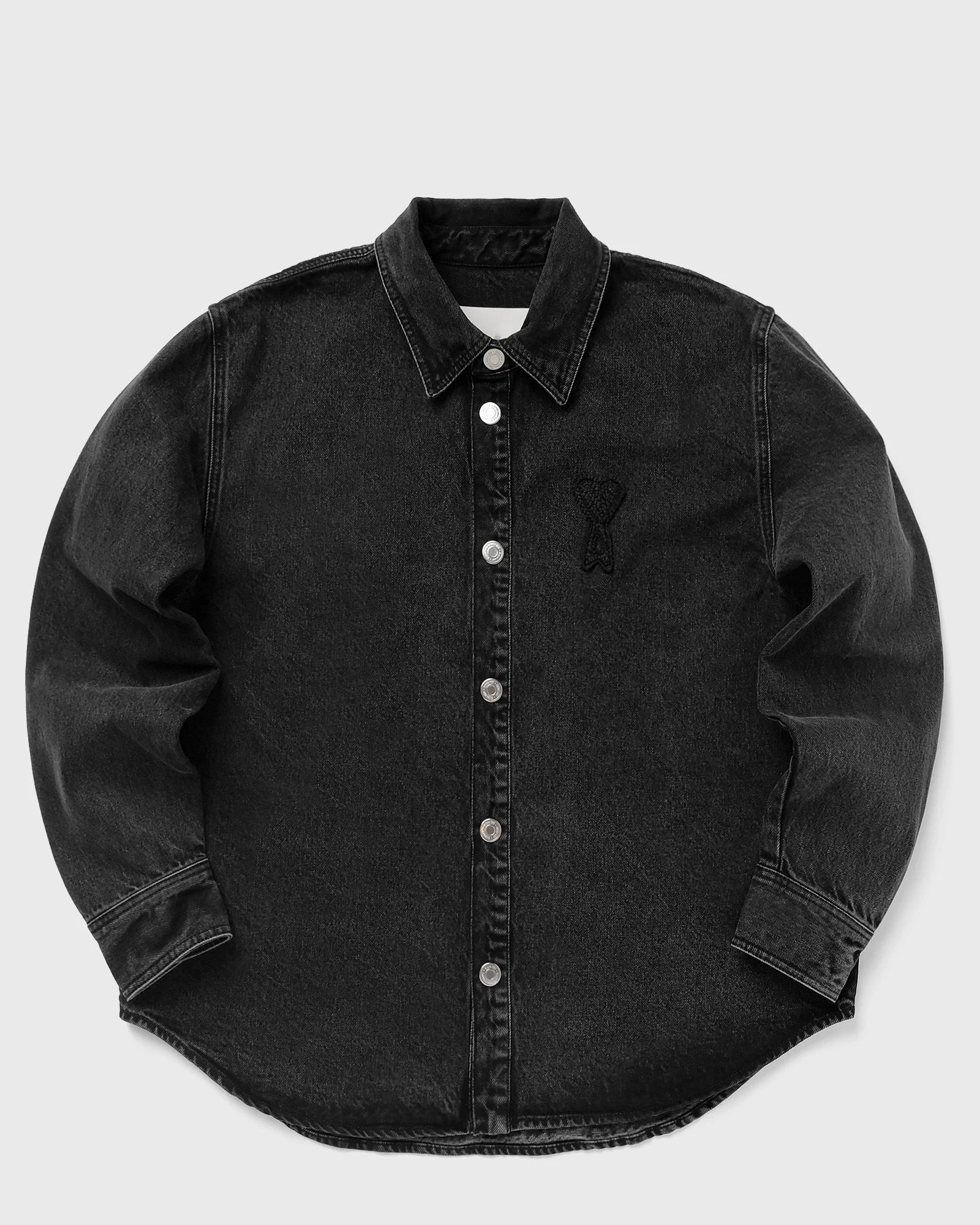 OVERSHIRT WITH KNITTED AMI DE COEUR - 1