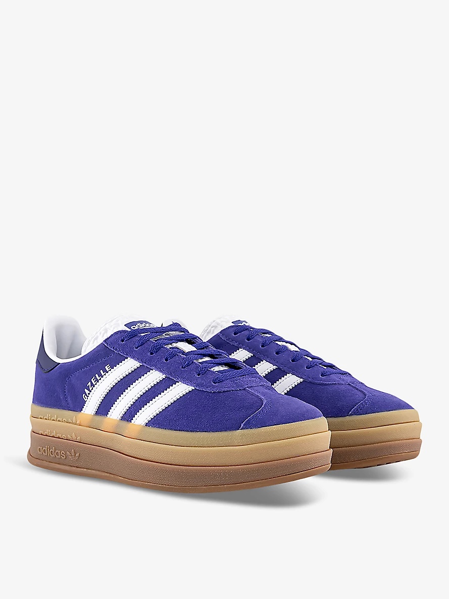 Gazelle Bold brand-embellished suede low-top trainers - 3