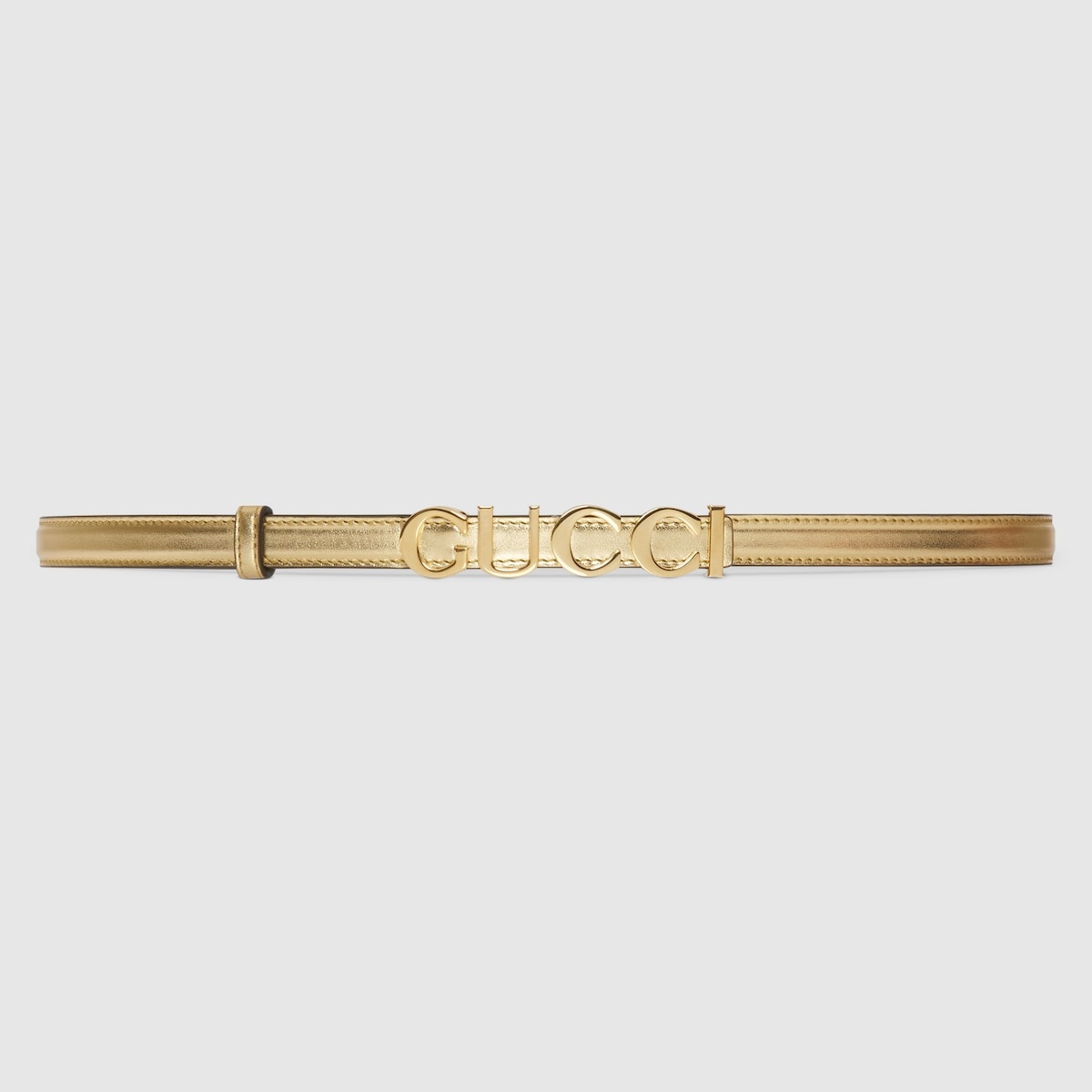 Gucci buckle thin belt - 1