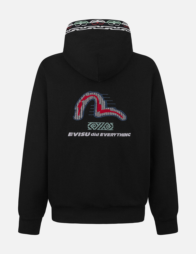 EVISU EVISU Totem Print and Embroidery Relax Fit Hoodie outlook