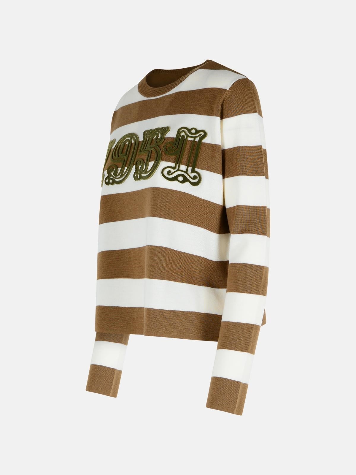 'VITERBO' VIRGIN WOOL HAZELNUT SWEATER - 2