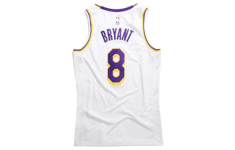 Nike NBA Basketball Sports Jersey Vest SW Fan Edition Lakers Home 8 White CI9503-100 - 2