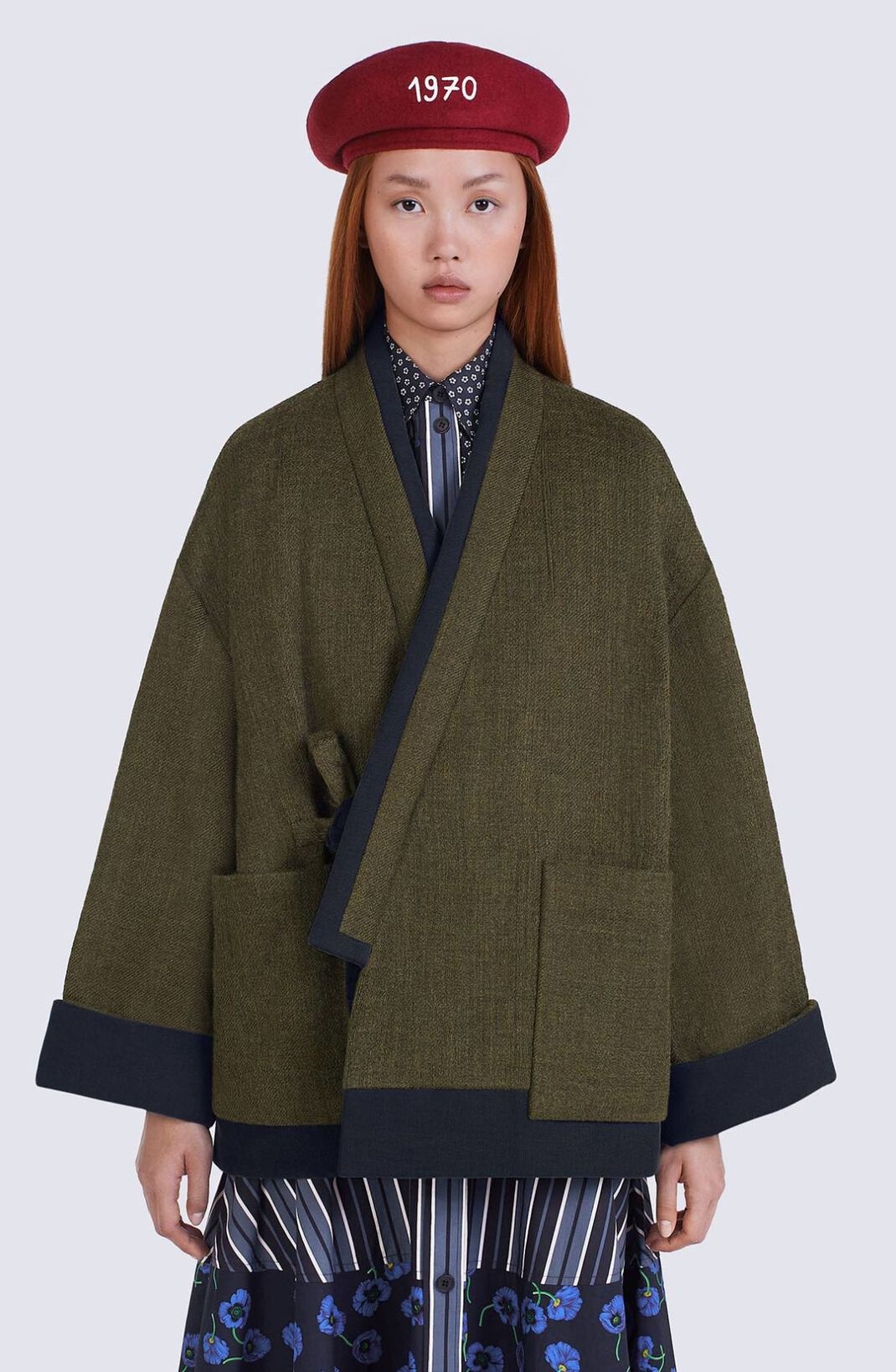 Wool kimono coat - 5