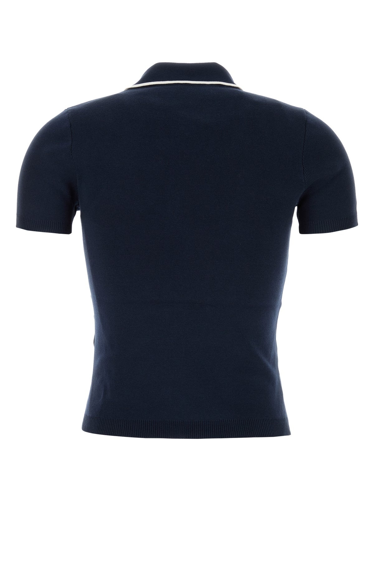 Dark blue cotton polo shirt - 2