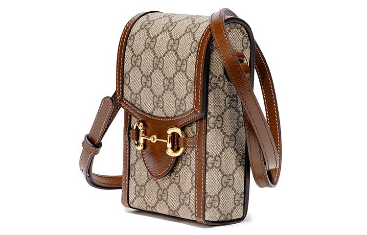 Gucci Horsebit 1955 mini bag in GG Supreme 'Brown' 625615-92TCG-8563 - 2