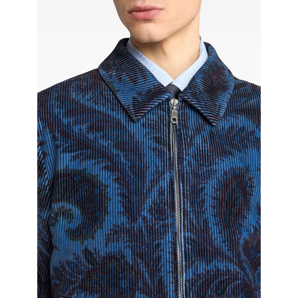 Etro Blue Jackets - Shirt Jackets Men - 3