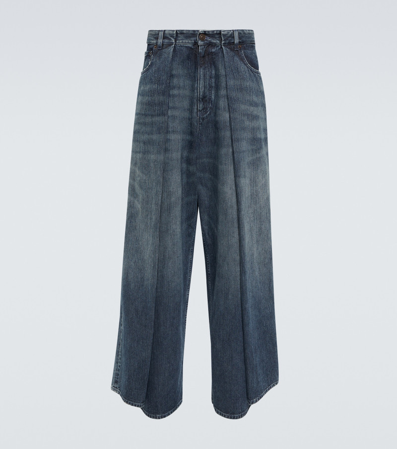 Double Side mid-rise lose-fit jeans - 1