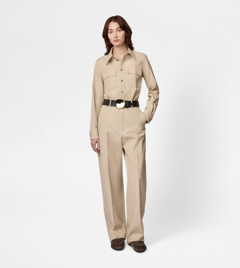 Tod's PANTS IN COTTON BLEND WOOL - BROWN outlook