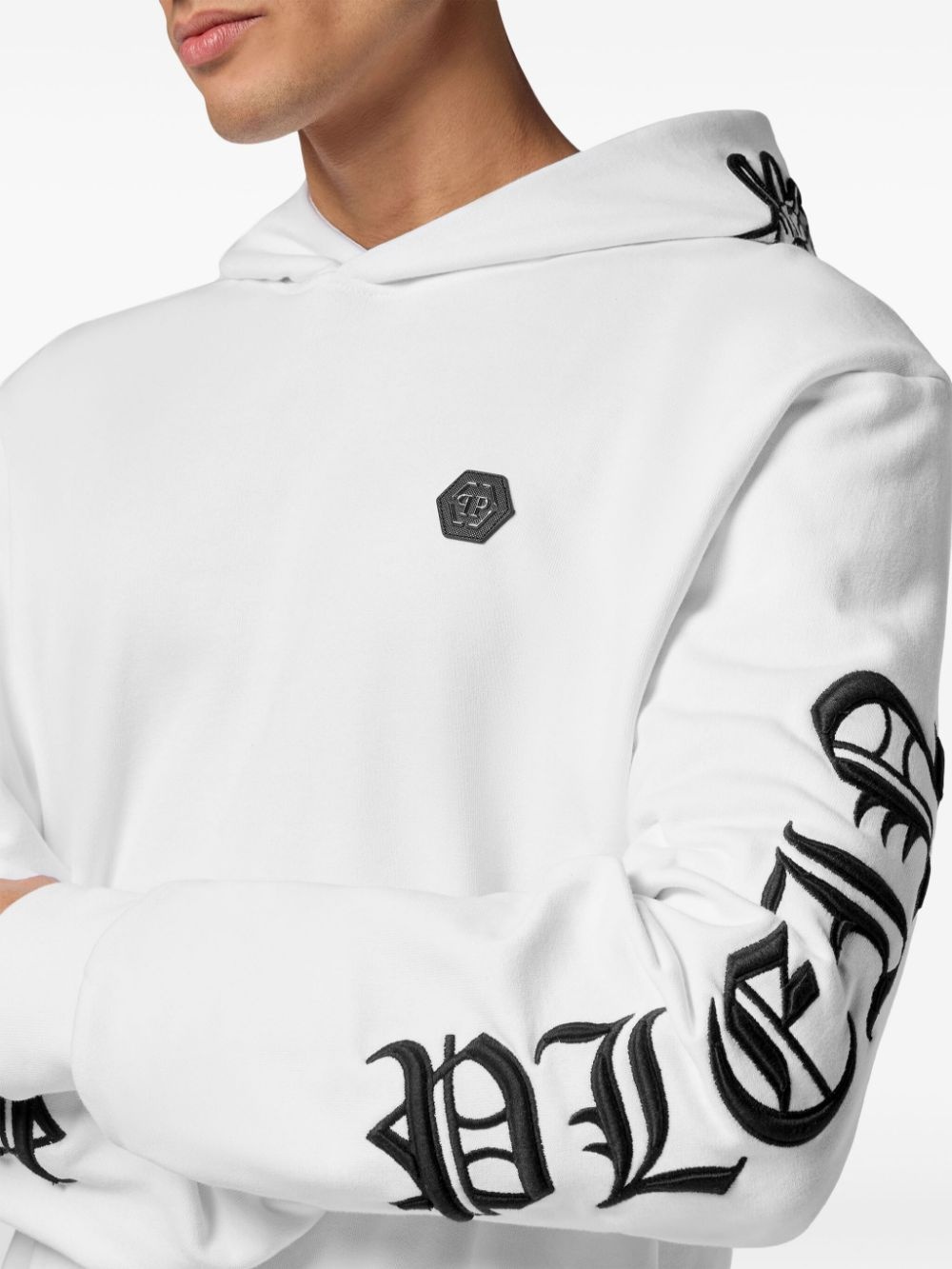 Gothic Plein cotton hoodie - 5